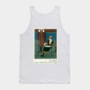 North Shore Line - Vintage Travel Poster Tank Top